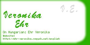 veronika ehr business card